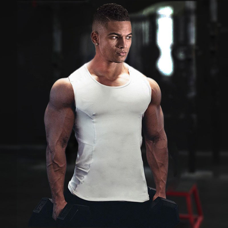 Fashionable Men's Summer Slim-Fit Running Training Compression ShirtBreathable Moisture-Wicking Quick-Dry Sport Wear
