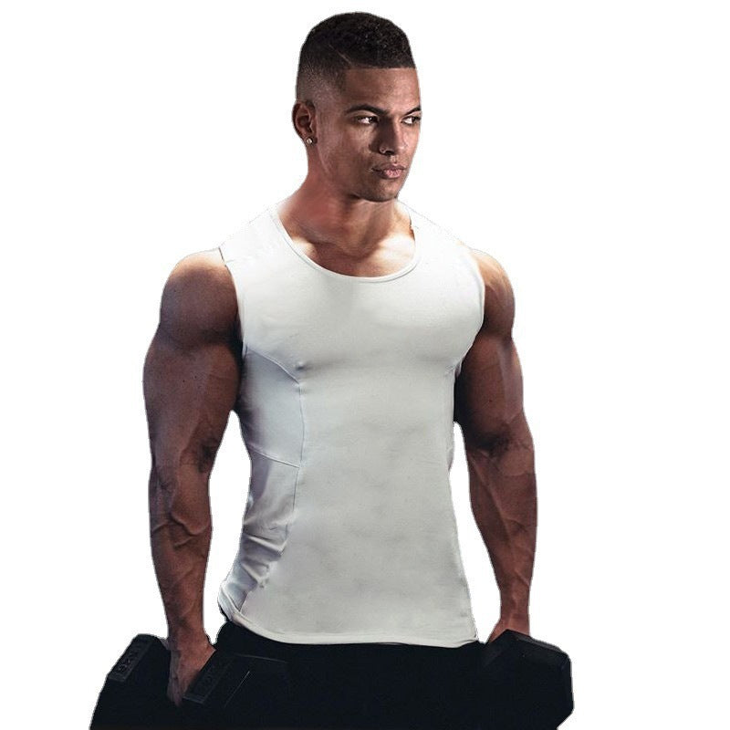 Fashionable Men's Summer Slim-Fit Running Training Compression ShirtBreathable Moisture-Wicking Quick-Dry Sport Wear