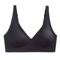 French Seamless Jelly Stripe Bra, No Steel Ring, Plumping and Lifting, Ice Silk, Outer Wear, Plus Size, Youthful Style
